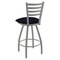 Holland Bar Stool Co 25" Swivel Counter Stool, Nickel Finish, Canter Twilight Seat X410 - alternate 4